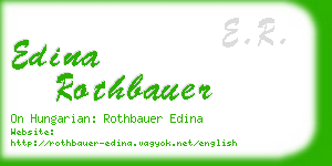 edina rothbauer business card